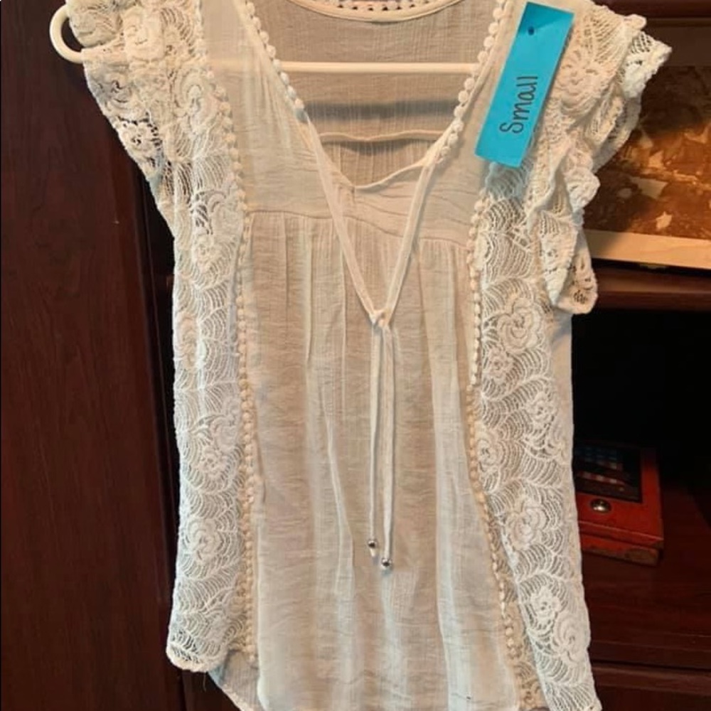 Sheer and Lace Blouse